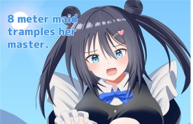 【アホ寺僧侶】でっかいメイドと足フェチご主人