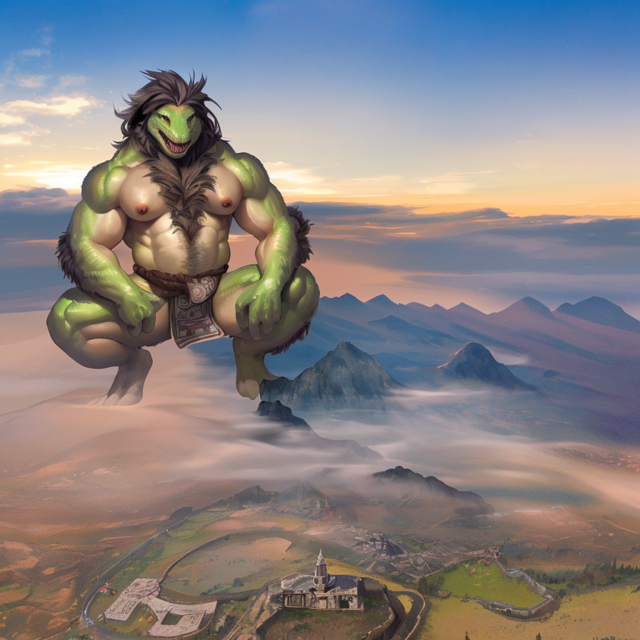 01585-393323039-lizard,  male, furry, giant, , absurdres, giant, small ancient city, high quality, masterpiece, et, macro,muscular, giant,macro,.png